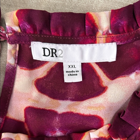 DR2 Purple Patterned Women's Top - Picture 7 of 7